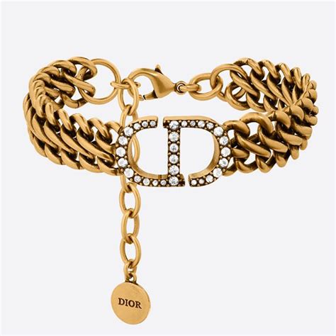 llo dior locket metal bracelet antique gold b0967a|30 Montaigne Bracelet Antique Gold.